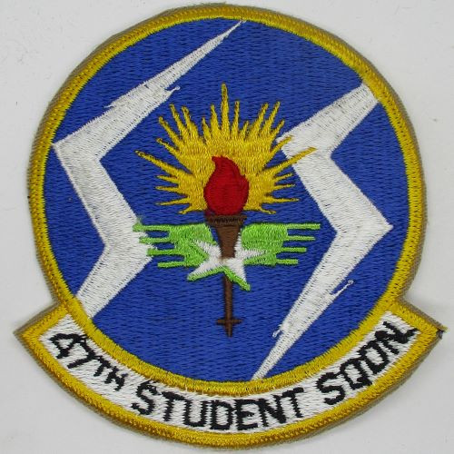 47th Student Sqdn. (cut edge) 80-397 K