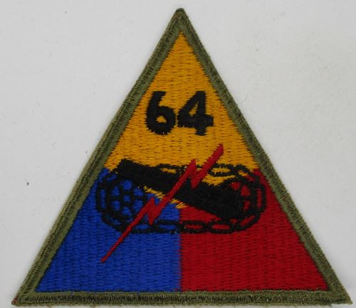 64th Armored Division (cut edge) 34-64 K