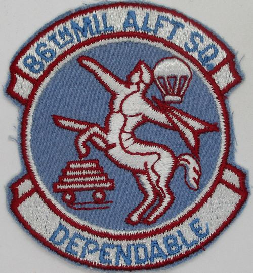 86th Mil. Alft. Sqd. (cut edge) 80-389 K