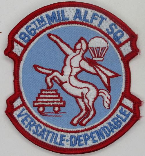 86th Mil. Alft. Sqd. (merrowed edge) 80-389 K