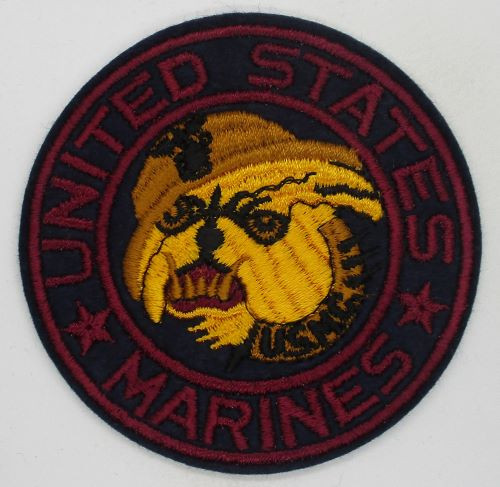US Marines (maroon lettering)(blk cut edge) 80-018a K
