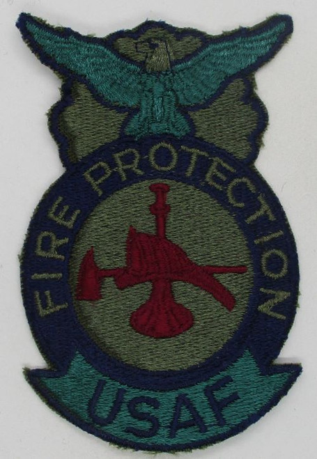 USAF Fire Protection (grn bkg)(cut edge) 80-278 K