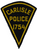 Carlisle 1754 Police Patch (black felt/small)(MA)