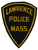 Lawrence Police Patch (felt/gold letters)(MA)