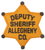 Sheriff: Allegheny Co. Deputy Sheriff Police Patch (small/star shaped) (PA)