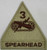 3rd Armored Division (with tab)(tan merrowed edge) 34-3a K