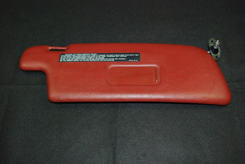 Porsche 911 964 Carrera Right Passenger Side RED Burgundy Sun Visor 96473103100 