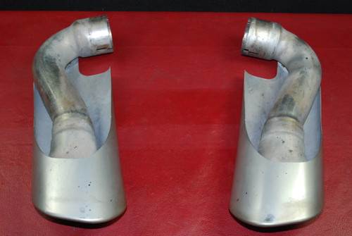 Porsche 955 Cayenne S Muffler Exhaust Tips Tail Pipe Left Right Pair Genuine OEM