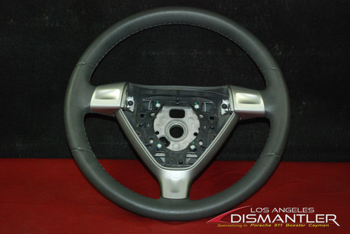 Porsche 911 997 Boxster Gray 3-Spoke Steering Wheel Grey Leather 99734780403 FOB