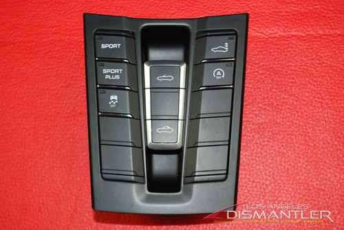 Porsche 991 981 Sport Center Console Switch Panel Traction Spoiler Controls OEM