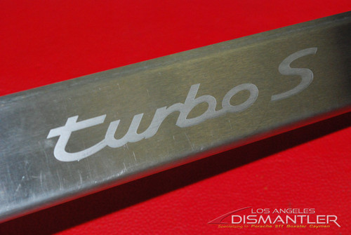 Porsche 993 TURBO S Stainless Steel Door Sill, Entry Guard Trim, Step Plate, Very RARE