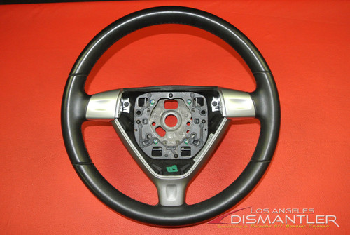 Porsche 911 997 987 Boxster 3-Spoke Steering Wheel Black Leather 99734780414 OEM