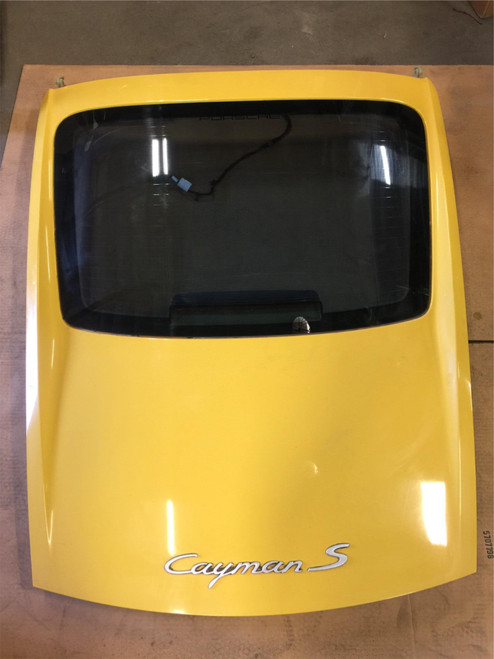 Porsche Cayman Yellow Rear Hatch