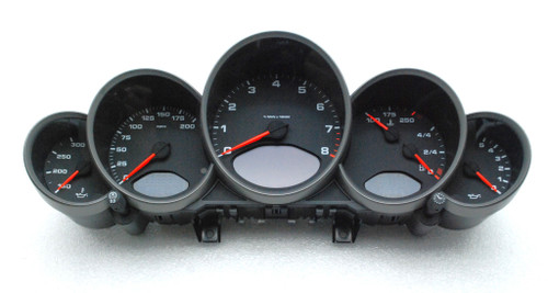 Porsche 911 997 Speedo Speedometer Cluster Gauge OEM, Black Face