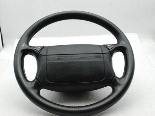 Porsche 911 964 993 4-Spoke Black Leather OEM Steering Wheel 