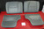 Porsche 911 997 Carrera Rear Back Seats Set Stone Gray Leatherette w/ Stitching OEM