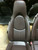 Pair 997/987 Perf Leather 2-way Porsche Seats Brown/Chocolate