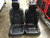 Porsche 958 Cayenne Front Driver and Passenger Black Seats Complete