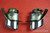 Porsche 911 993 Chrome Exhaust Tips Tail Pipe Left Right Pair OEM Bischoff 