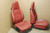 Porsche 911 996 Carrera Lobster Red Perforated Leather Seats OEM