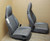 Porsche 911 993 Carrera Seats Grey Perforated Leather 4x8 way power OEM.
