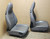 Porsche 911 993 Carrera Seats Grey Perforated Leather 8x8 way power. Factory OEM