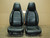 Porsche 911 993 Carrera Seats Black Perforated Leather 12x12 way power, Factory OEM