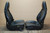 Porsche 911 993 Carrera Seats Black Perforated Leather 12x12 way power, Factory OEM