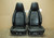 Porsche 911 993 Carrera Seats Black Perforated Leather 4x8 way power, Factory OEM