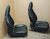 Porsche 911 993 Carrera Seats Black Perforated Leather 4x8 way power, Factory OEM