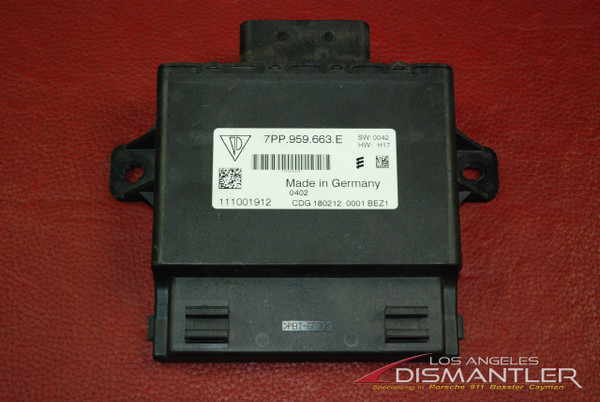 Porsche Panamera Voltage Converter Control Unit 7pp959663E Start Stop Module