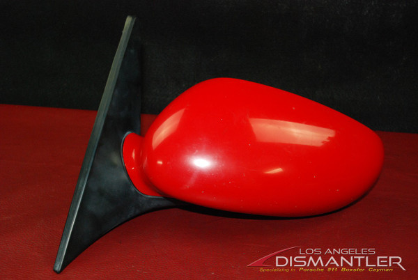 Porsche 911 996 986 Boxster Left Side Driver Mirror Red 996.731.019.04 OEM