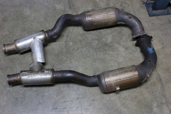 Porsche 911 993 Twin Turbo Catalytic Converter Cats Exhaust Used Original OEM  99311321457, 99311321357