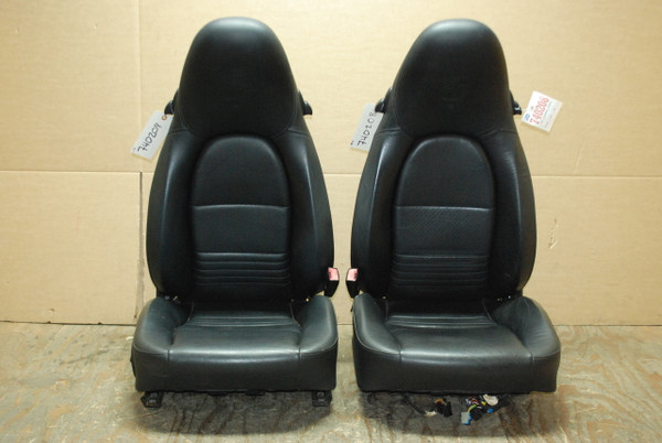 Porsche 911 Turbo 996 Carrera Black  Perforated Leather Seats OEM