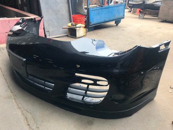 Porsche 911 997 TURBO Front Bumper w/ Fog Lights, Reinforcement Plate & Lower