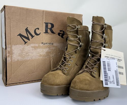 USGI McRae Temperate Weather Goretex Coyote Brown Combat Boots Men's 11R NEW USGI McRae Temperate Weather Goretex Coyote Brown Combat Boots Men's 11R NEW