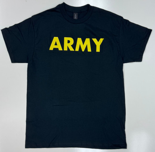 Army Black & Gold PT T-Shirt | New Army Black & Gold PT T-Shirt | New