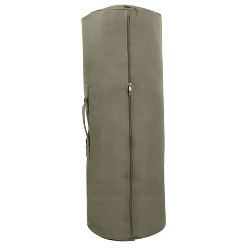 Canvas Duffle Bag with Side Zipper | 21" x 36" Canvas Duffle Bag with Side Zipper | 21" x 36"