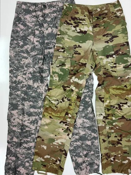 2 Pairs USGI Army Combat Uniform Trousers Cargo Pants | 1/OCP 1/ACU | Small Long