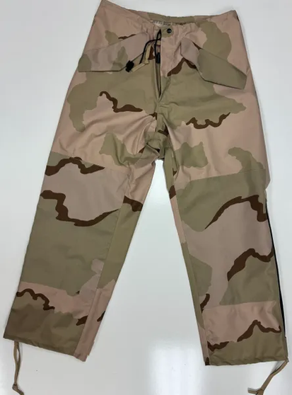 USGI Desert Camo DCU Goretex Waterproof Pants ECW Trousers Small Short EUC