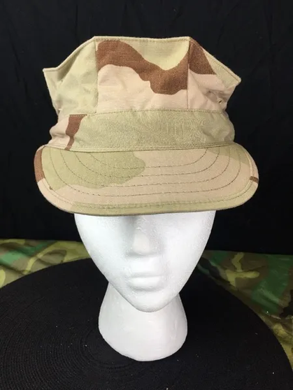 USGI Marines USMC 8-Point Desert Camo Utility Cap DCU Size X-SMALL NEW