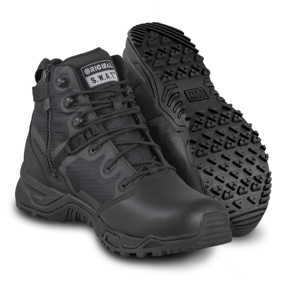Alpha Fury 2.0 6" Polishable Toe Side-Zip Waterproof Boots | 186501