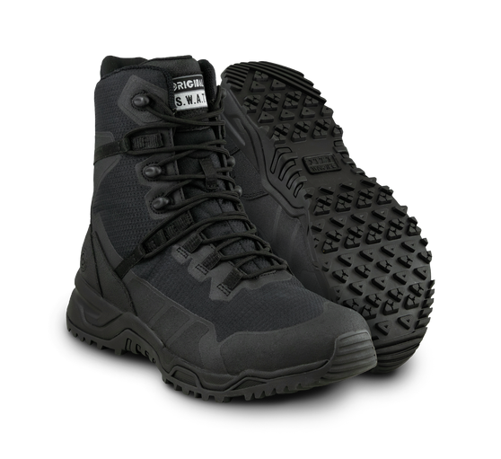 Alpha Fury 2.0 8" Side-Zip Black Boots | 187501