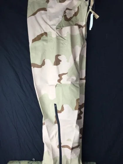 USGI Gore-tex Cold Wet Weather Trouser Pants | DCU Desert Camo | Small Long |  NEW
