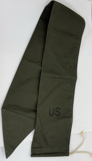 Vintage USGI OD Type III Heavy Duty Cotton Duck Flag Case NOS