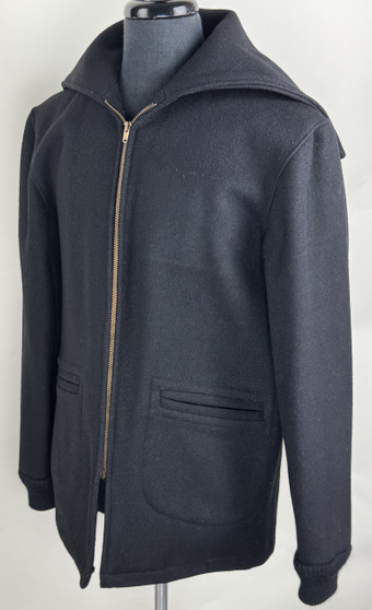 Vintage 1975 West Point Academy Black Wool Jacket