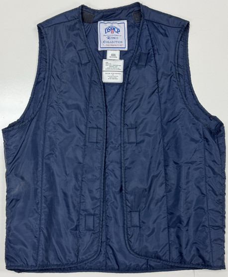 USGI Men's Navy Removable Quilted Replacement Vest Liner Size 40XL USED