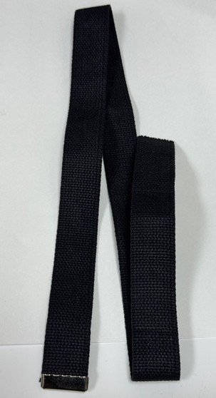 Black Web Belt w/Silver Tip 45 x 1.25" New
