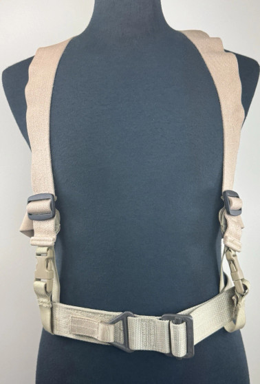 Spec-Ops Military Grade Heavy Duty Tan Combat Suspenders & Rigger's Belt Set New