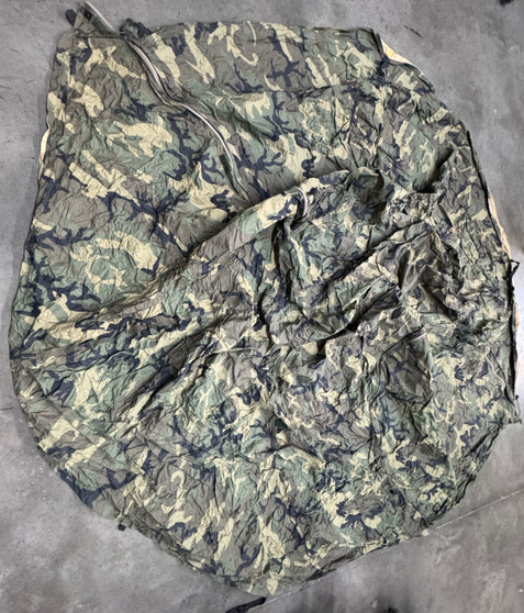 INCOMPLETE USMC Diamond Brand Marine Combat Tent w/ Woodland Cover USED